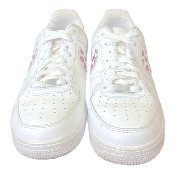 Nike Air Force 1 Low White Red Lips Women’s Sneakers Size 9.5 - Picture 6 of 12